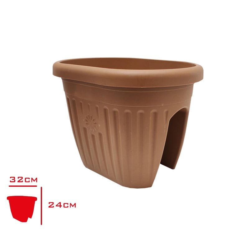 Star Yapı MarketHak Bodrum Saksı Naturel Orta HP-134