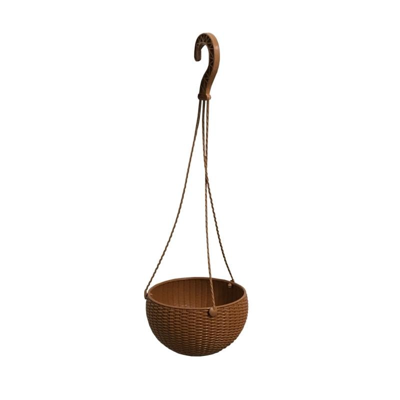 Hak Saksı Makrome Rattan Naturel Küçük