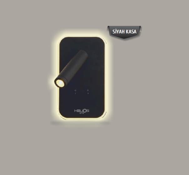 DiğerHelios Led Duvar Aydınlatma Siyah Kasa 4000K 15w