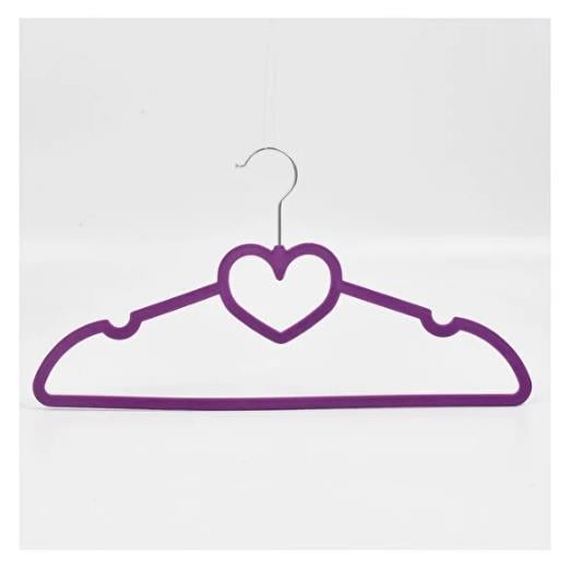 Kadife Elbise Askısı 5 Li Mor