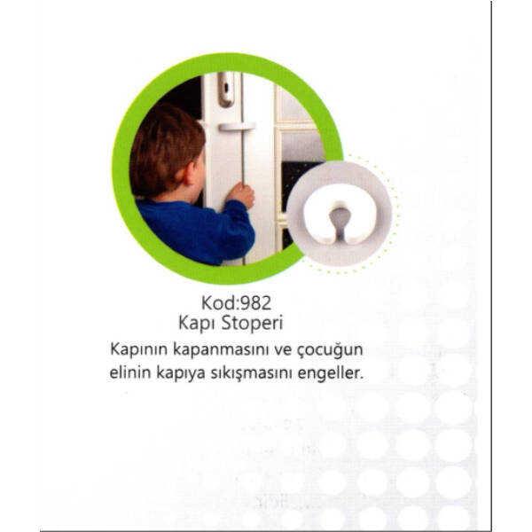 Kapı Stoperi Beyaz Plastik