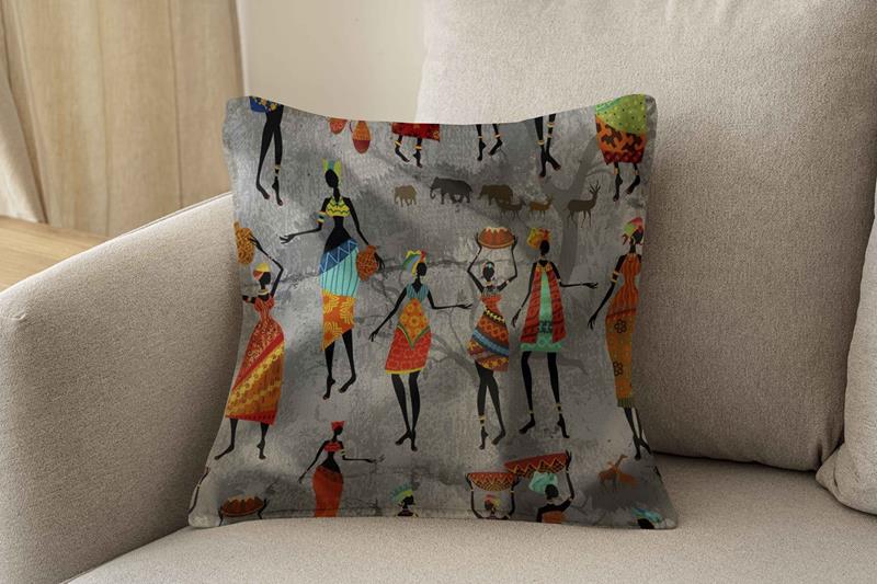 ADN HOME DECORKırlent 42*42 Afrika Kadınlar
