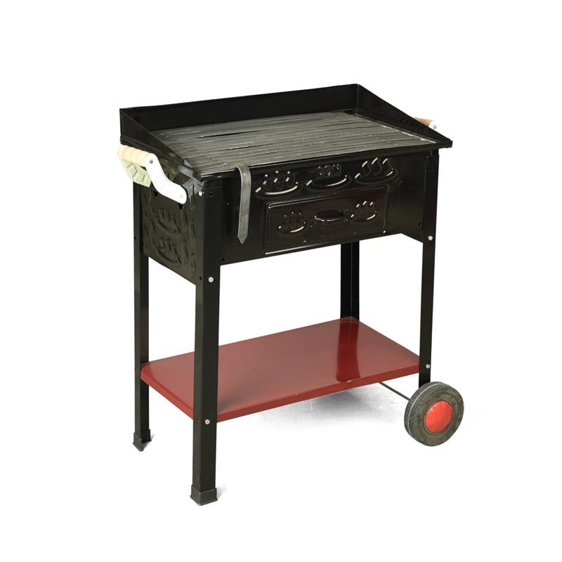 AÇAN SOBAKöfteci Tekerlekli Fırınlı Mangal 35*60
