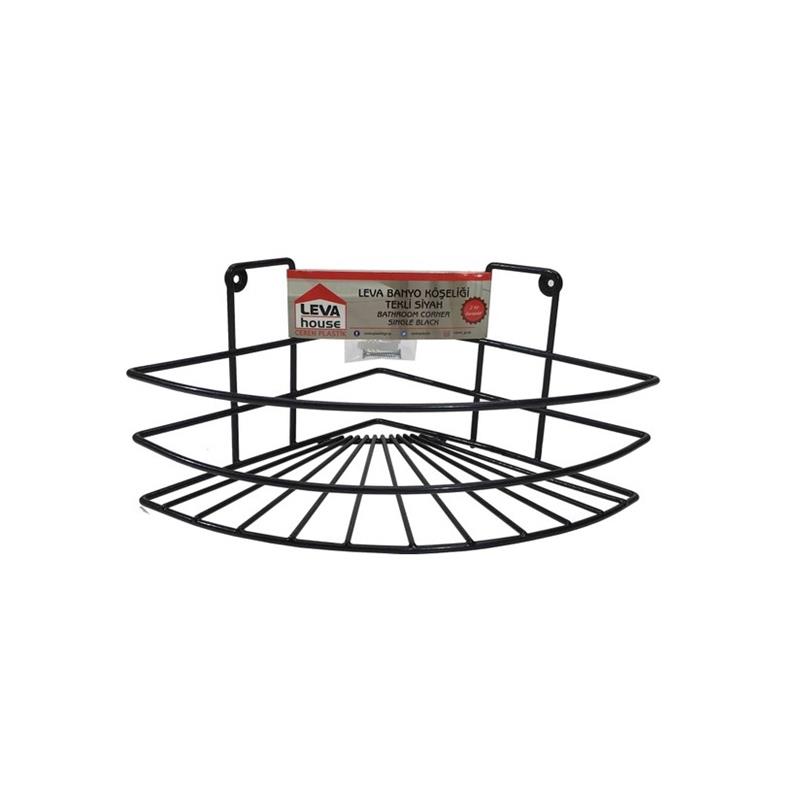 Leva Banyo Köşe Tekli Siyah LV-2780