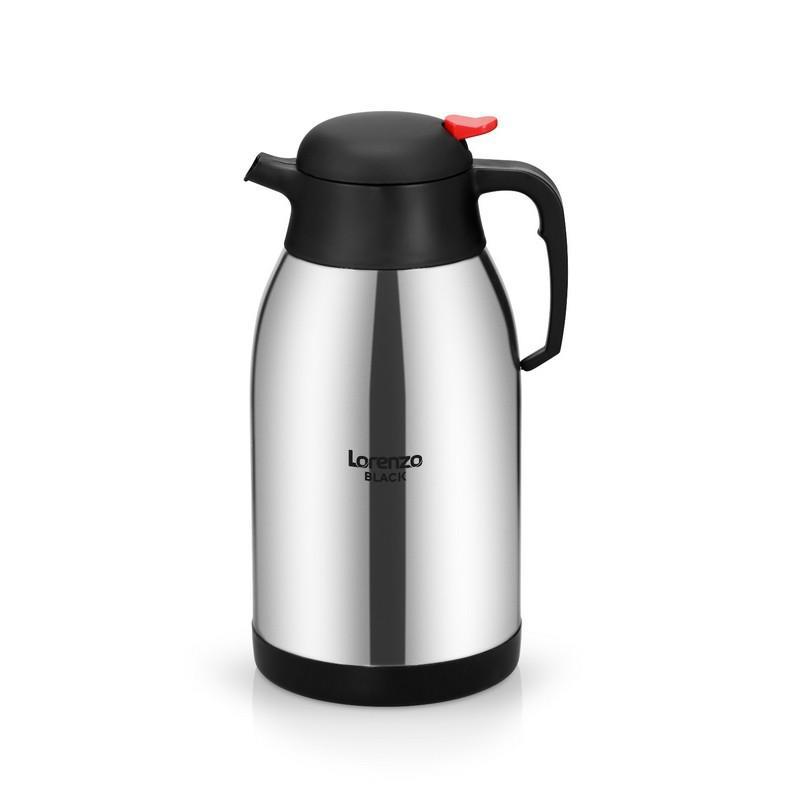 GÖKTAŞLAR ZÜCC.Lorenzo Black Çelik Termos İnox 2,5 Lt