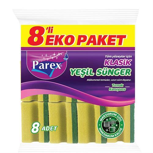 Parex Yeşil Oluklu Paket 8 Li Eko Paket