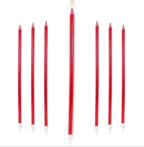 Parti Mum 10 lu 25 cm Kırmızı
