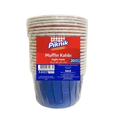 PİKNİKPiknik Renkli Muffin Kalıbı 20li