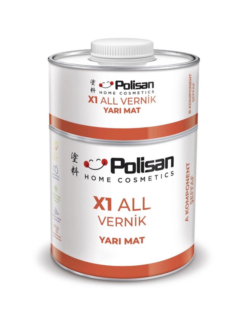 PolisanPolisan X1 All Vernik Yarı Mat Takım 0,6 Kg