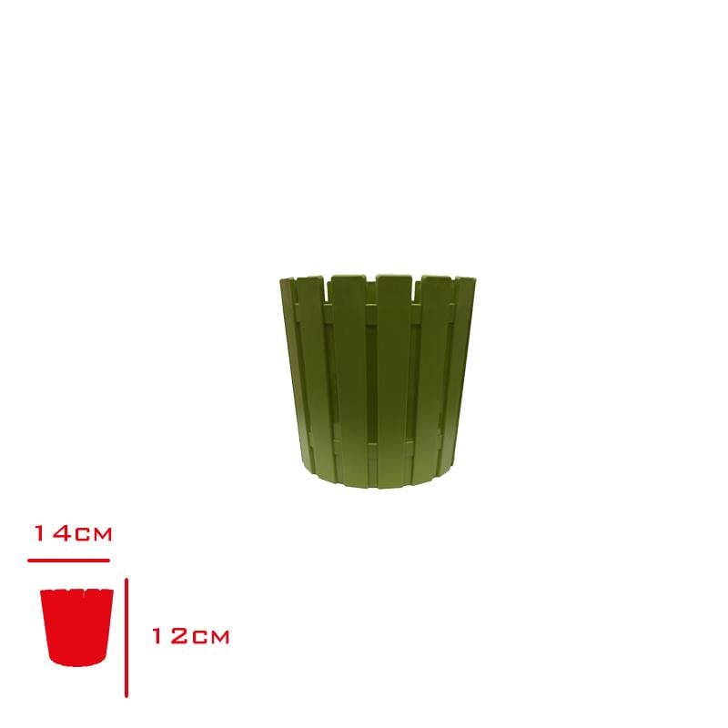 Poliwork Saksı Akasya 14 cm Yosun Yeşili