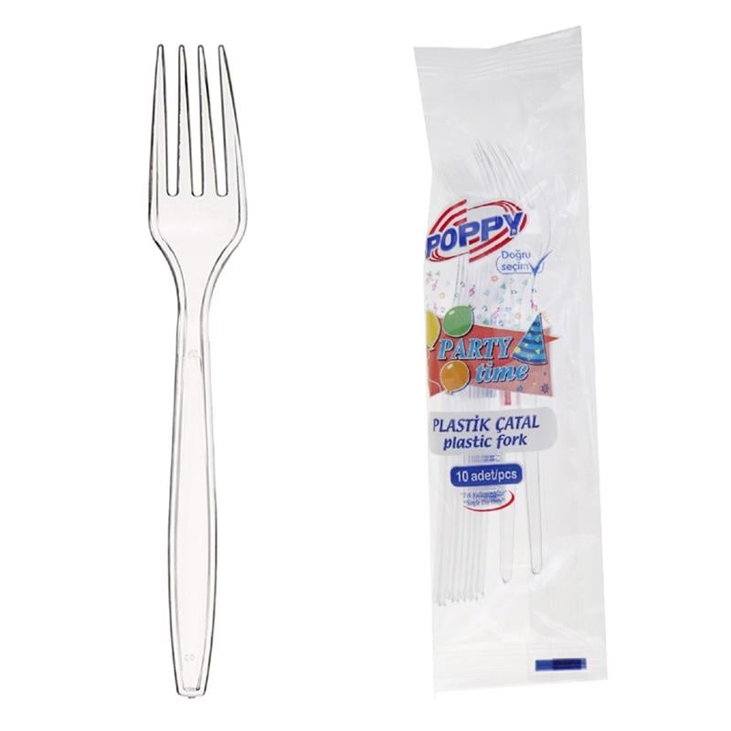 Poppy Çatal 10 Adet