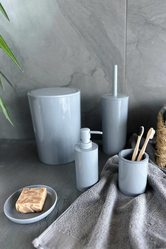 Primanova Flores 5 li Banyo Seti Gri