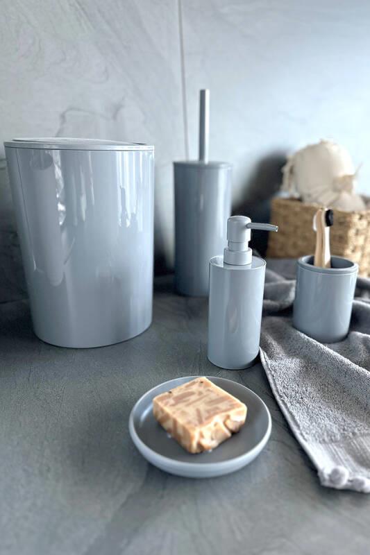 Primanova Flores 5 li Banyo Seti Gri