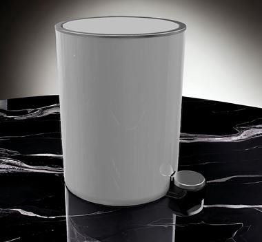 Primanova Lenox 5 Lt Pedallı Çöp Kovası Gri