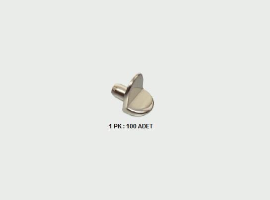 Raf Pimi 5mm Metal L Tipi 1 pkt:100 ad.