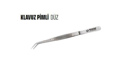 RİCORico Kılavuz Pimli Eğri İnce Düz Cımbız
