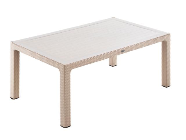 Sağlam Masa Elit Rattan 90*150 Camlı S-638
