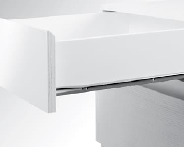 Samet 550 mm Bantlı Metal Ray Set Beyaz