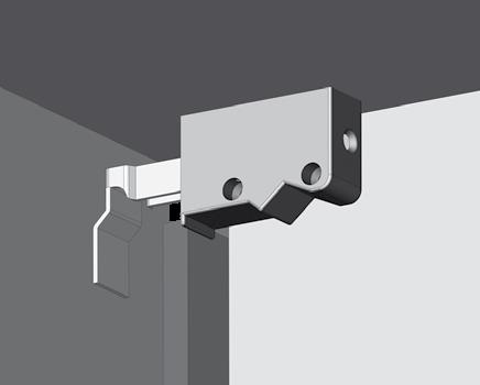 Samet Daset Dolap Asma Seti Beyaz Sağ