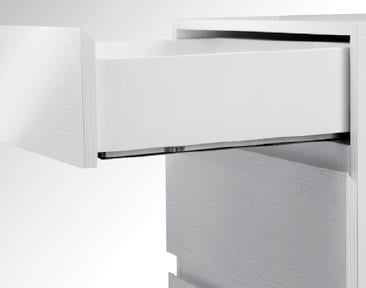 Samet Push Open 500 mm Kısmi Açılım Ray