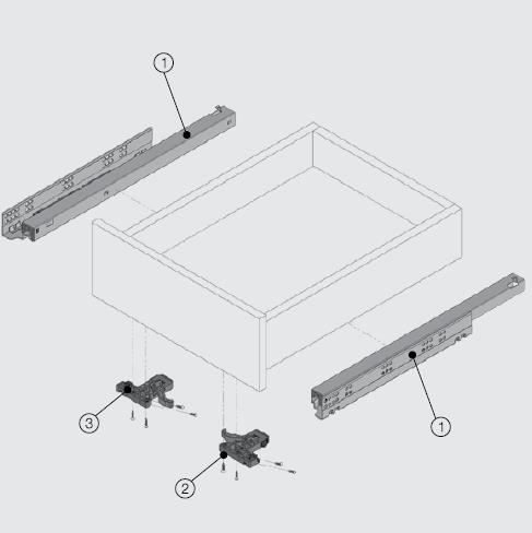 Samet Smart Slide Tam Açılım Ray 500 OILB MOD-1