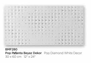 SeramiksanSeramiksan 30x60 Pop Pırlanta Beyaz Seramik