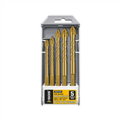 SGSSGS Çok Amaçlı Matkap Ucu Set 6-7-8-10-12 mm