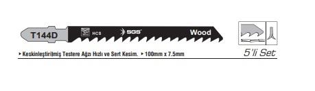 Sgs Dekupaj Ağzı Ahşap T144D 1pk 5 ad 