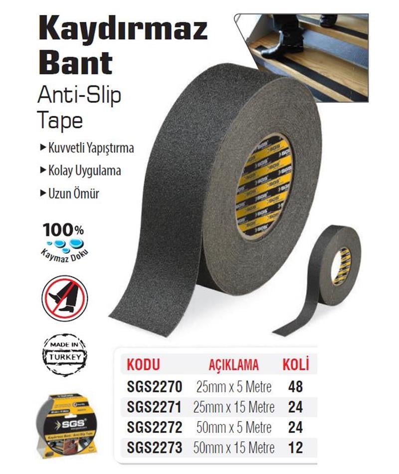 SGS Kaydırmaz Bant 25mm x 5 Metre
