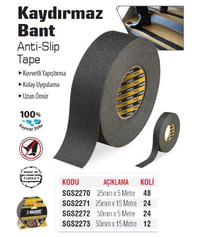 SGS Kaydırmaz Bant 50mm x 15 Metre