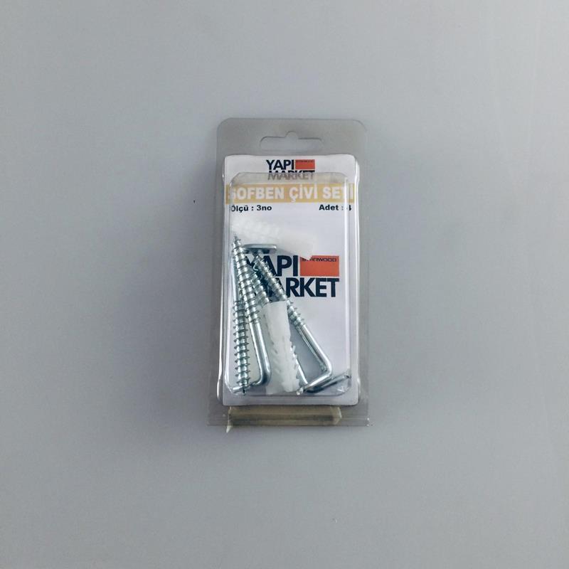 Sofben Çivisi No:3 + Dübel