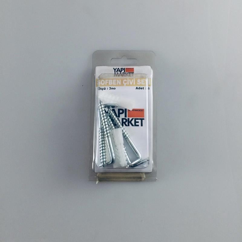 Sofben Çivisi No:3 + Dübel