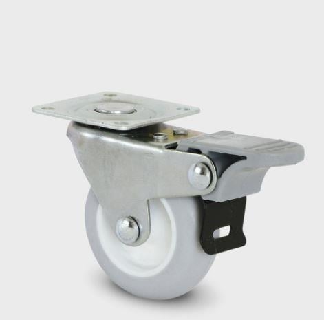 Tekerlek Tablalı F.li Pvc Gri-Beyaz Çap 50 mm