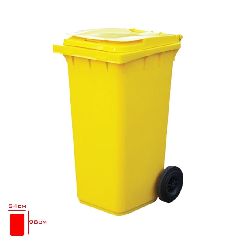 DiğerTema Konteyner Sarı Pedallı 120 Lt
