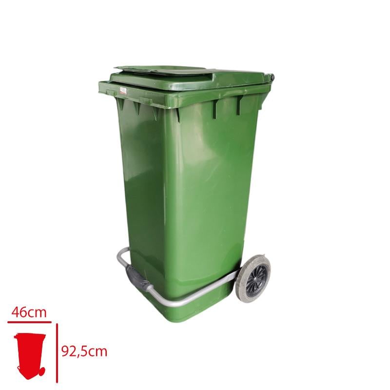 DiğerTema Konteyner Yeşil Pedallı 120 Lt