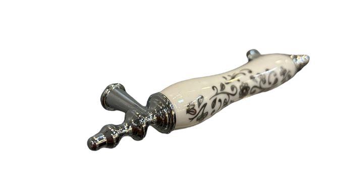 Tomurcuk Porselen Kulp 096 mm Desen 292 Krom Yaldı