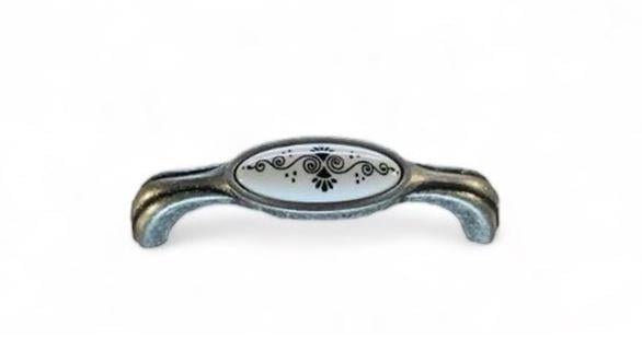 Tomurcuk Porselen Kulp 096 mm Gümüş Desen 237