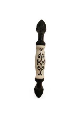 Tomurcuk Porselen Kulp 096 mm Siyah Desen 385