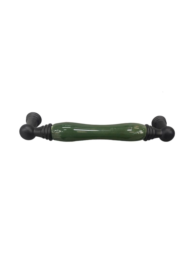 Tomurcuk Porselen Kulp 128 mm siyah desensz yeşil