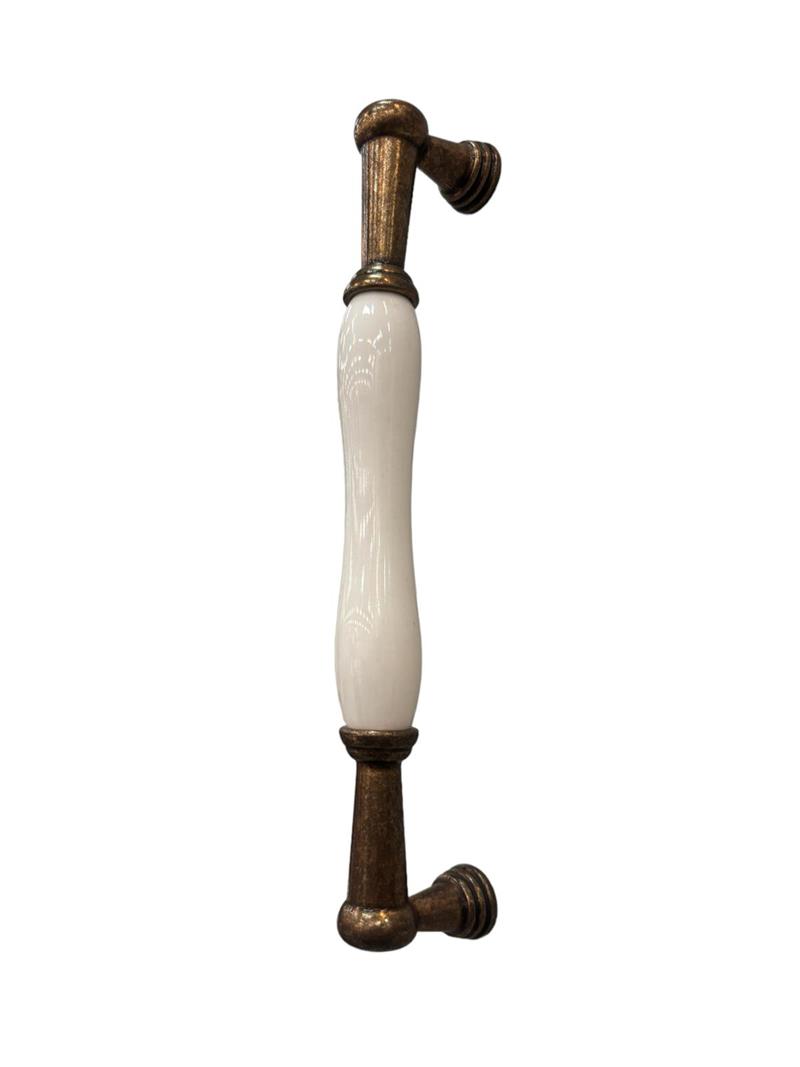 Tomurcuk Porselen Kulp 160 mm Desen Düz  Beyaz