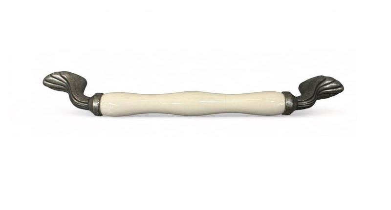 Tomurcuk Porselen Kulp 160 mm gümüş Desensiz KREM
