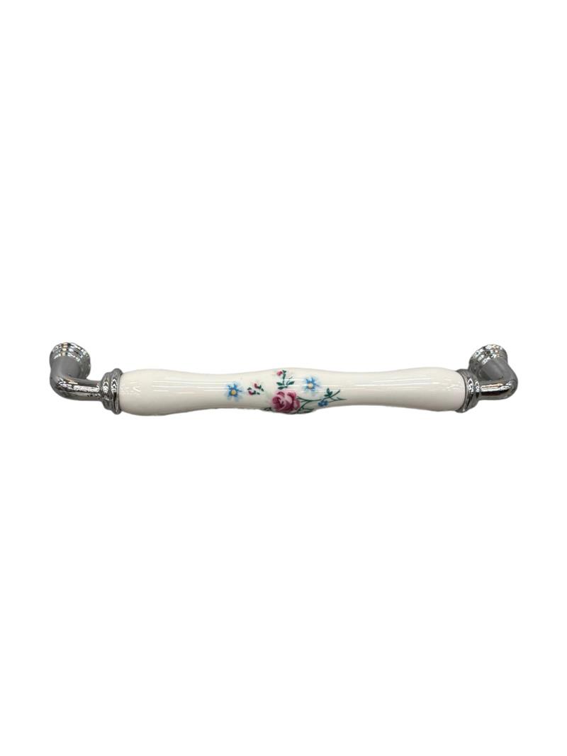 Tomurcuk Porselen Kulp 160 mm Krom Desen 317 