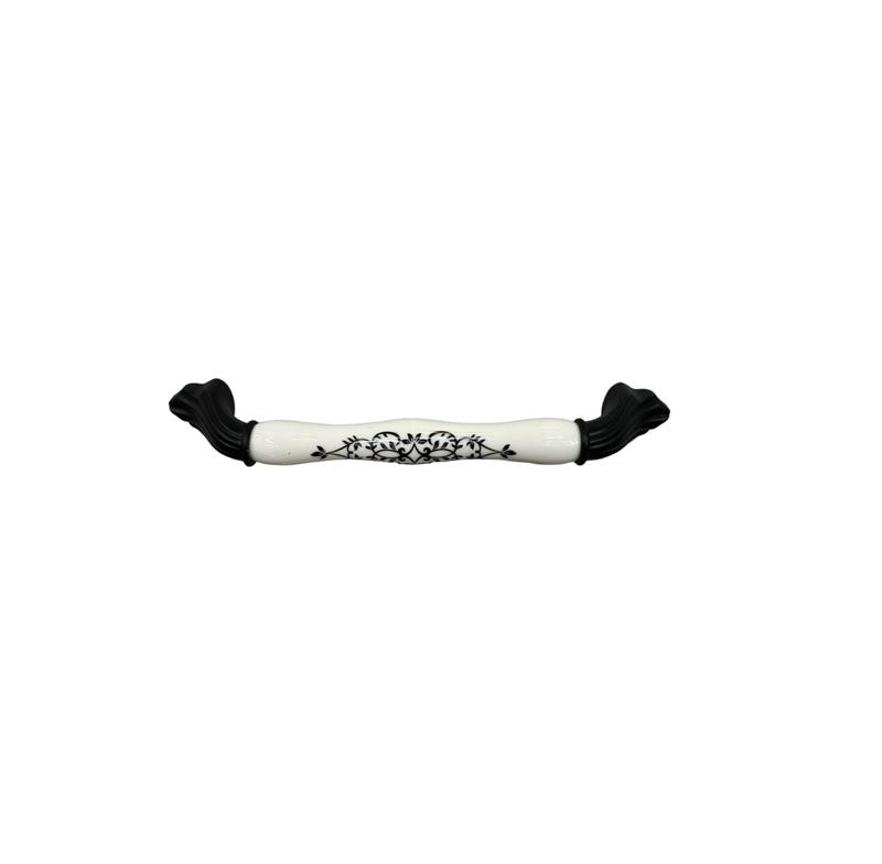 Tomurcuk Porselen Kulp 160 siyah desen 380