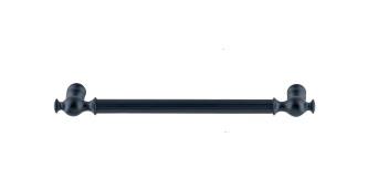 Top İmpex Kulp Orion Çizgili Mat Siyah 160 mm