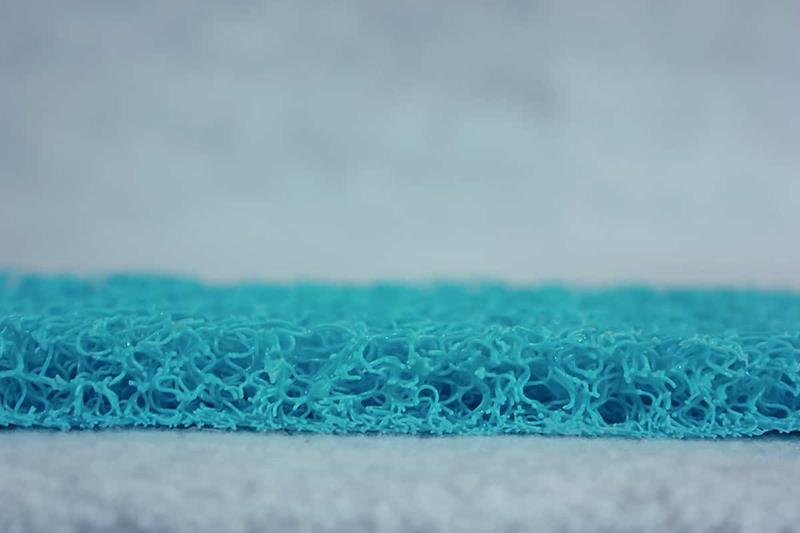 Turkuaz Kıvırcık Rulo Paspas  -MT-