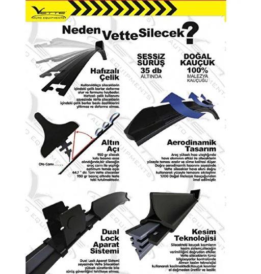 Vette Plus Multifit Silecek 410 mm