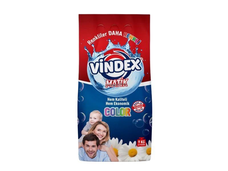 VİNDEXVindex Matik Çamaşır Deterjanı Renkli 9 Kg