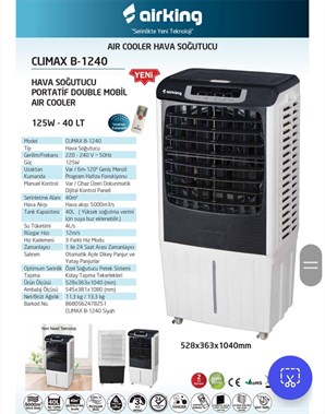 Airking Hava Soğutucu Double Mobil Air 40 Lt