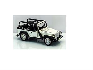 Antika Metal Jeep Beyaz