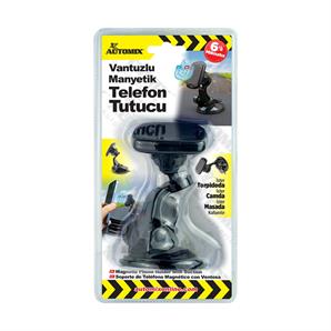 Automix Vantuzlu Manyetik Telefon Tutucu